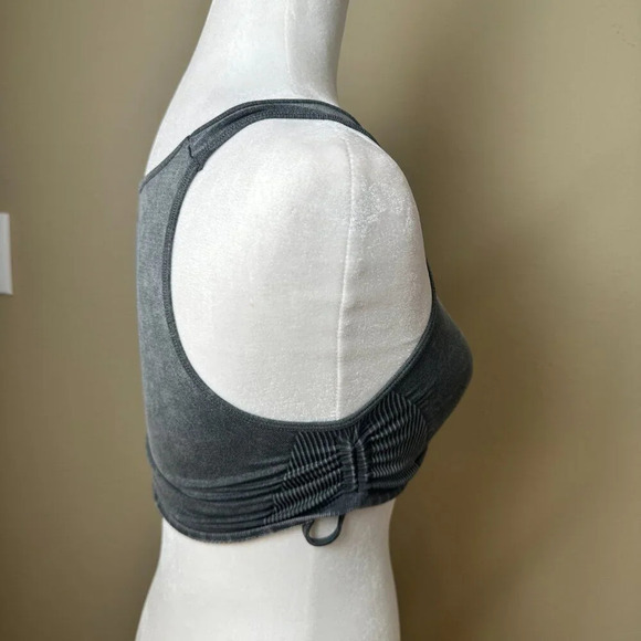 FOREVER 21 Ruched Side Ribbed Crop Top Bralette - Small - Picture 5 of 6